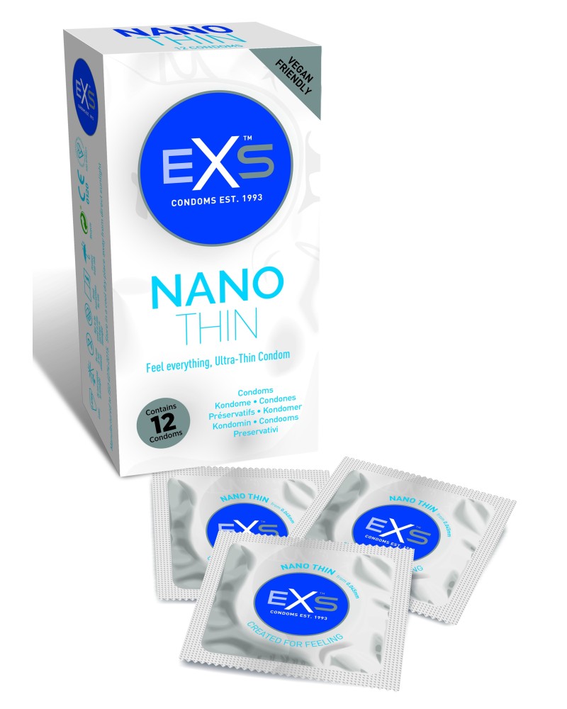 Préservatifs fins Nano Thin x12 Préservatifs fins Nano Thin x12