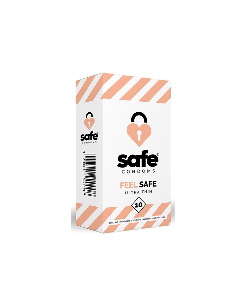 Préservatifs fins FEEL SAFE x10 Préservatifs fins FEEL SAFE x10