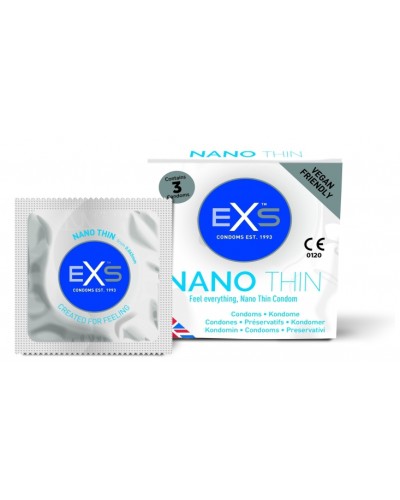 Préservatifs fins Nano Thin x3