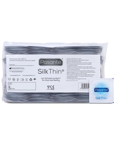 Préservatifs fins Silk Thin Pasante x144