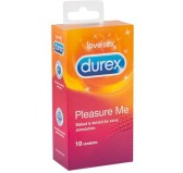 Préservatifs Durex Pleasure Me nervurés x10