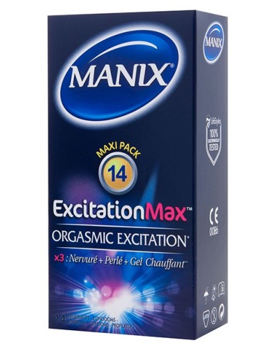 Préservatifs Excitation Max x14