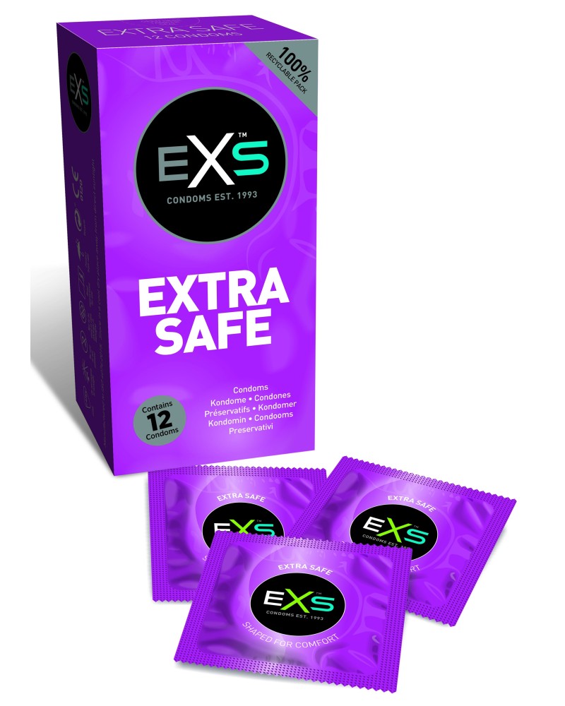 Préservatifs épais Extra Safe x12 Préservatifs épais Extra Safe x12