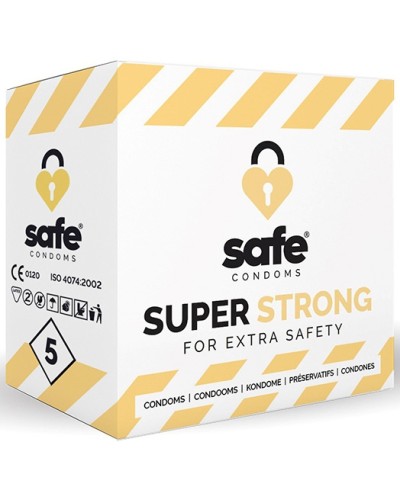 Préservatifs épais SUPER STRONG Safe x5