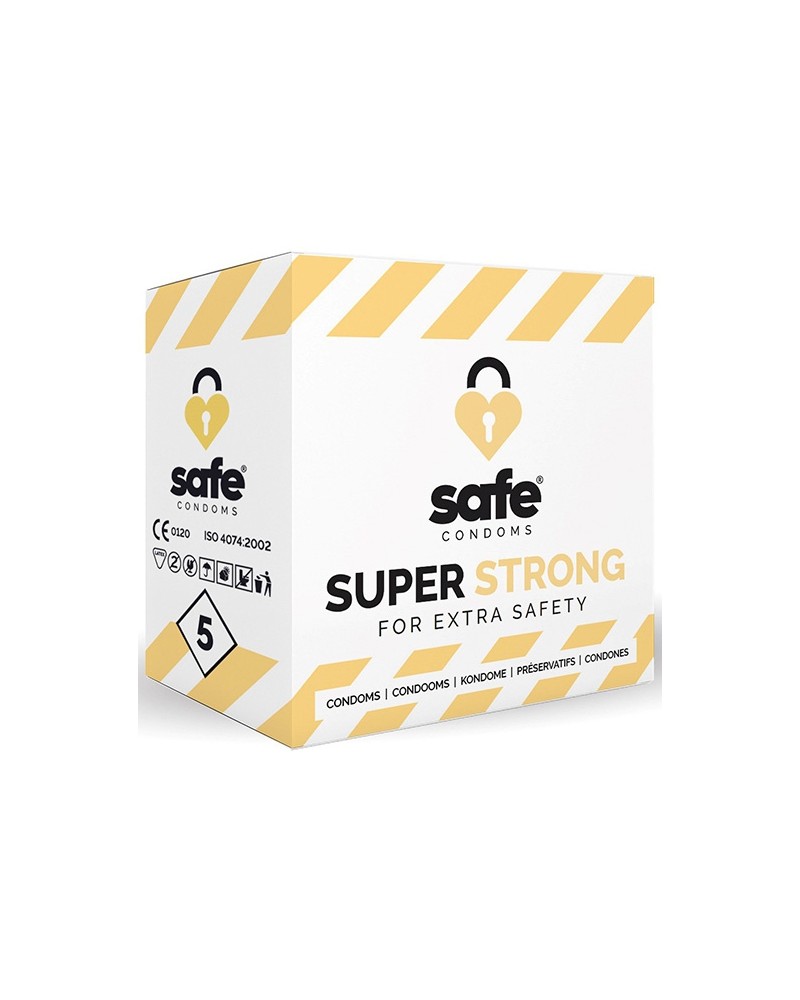 Préservatifs épais SUPER STRONG Safe x5