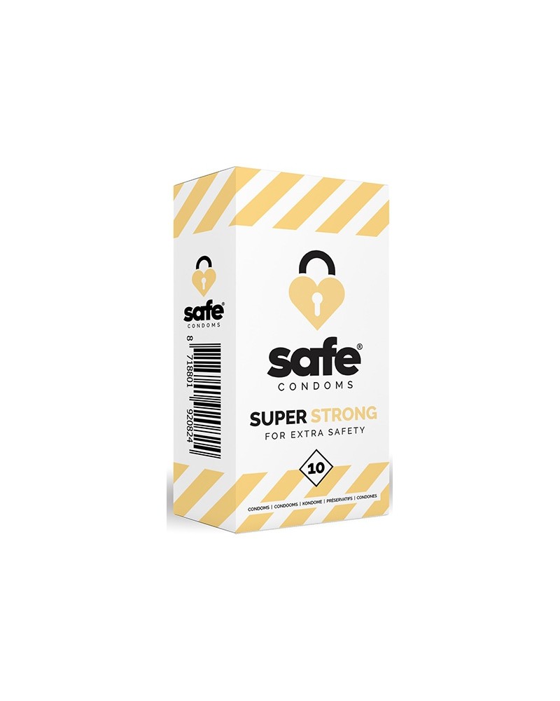 Préservatifs épais SUPER STRONG Safe x10 Préservatifs épais SUPER STRONG Safe x10