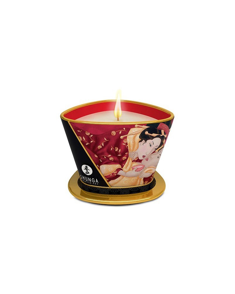 Chandelle de massage ROMANCE Fraise 170mL Chandelle de massage ROMANCE Fraise 170mL