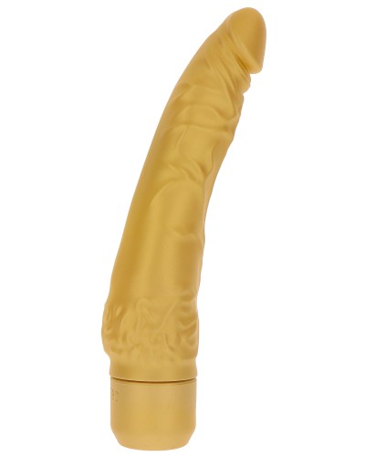 Gode doré vibrant Gold Dicker Slim 17 x 4.5 cm