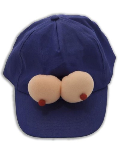 Casquette Bleue avec Seins