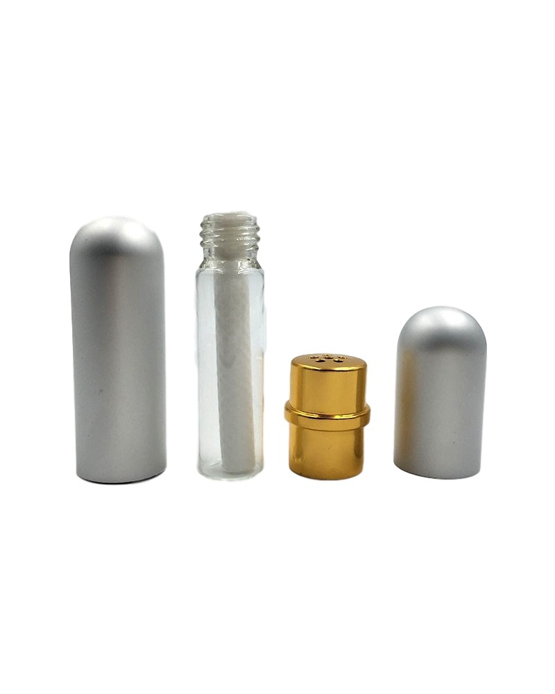 Inhalateur pour Aroma Aluminium Argent Inhalateur pour Aroma Aluminium Argent