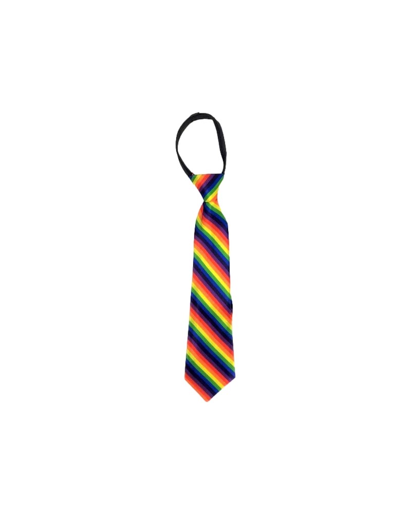 Cravate Rainbow avec élastique 35cm