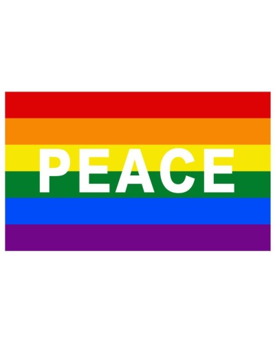 Drapeau Rainbow Peace 60 x 90cm