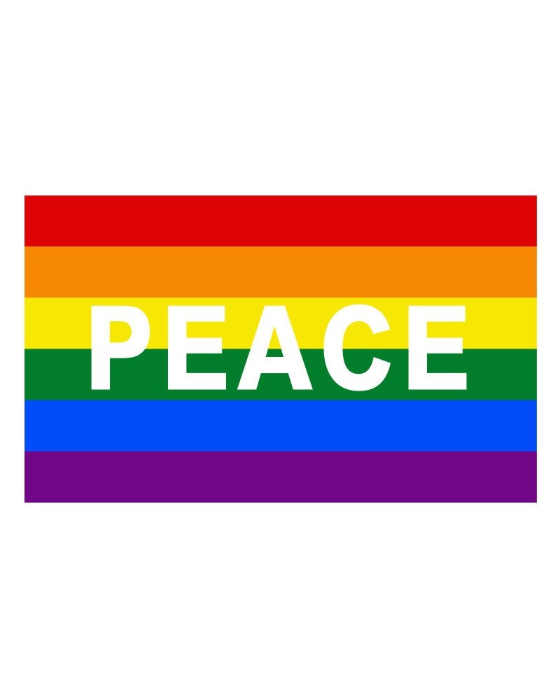 Drapeau Rainbow Peace 60 x 90cm