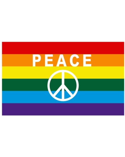 Drapeau Rainbow Symbole Peace 60 x 90cm