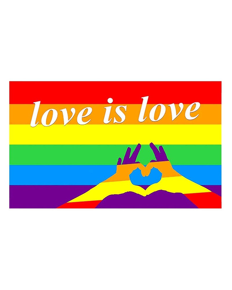 Drapeau Rainbow Love is Love Coeur 90 x 150cm