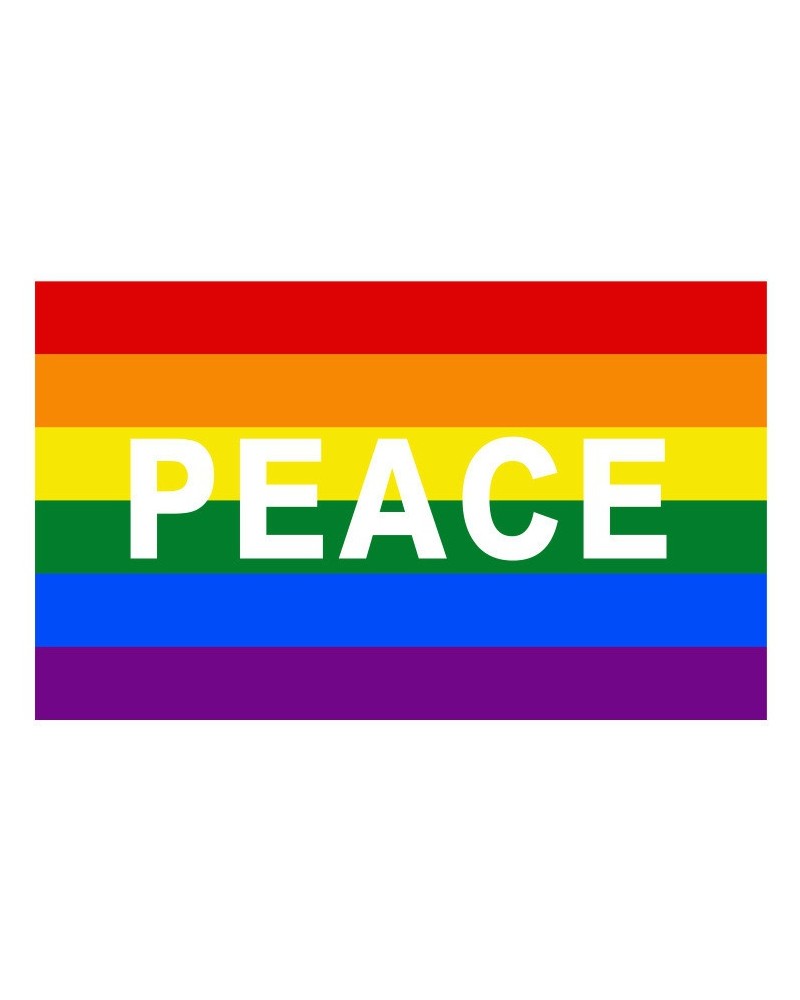 Drapeau Rainbow Peace 90 x 150cm