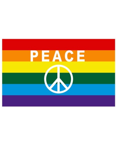 Drapeau Rainbow Symbole Peace 90 x 150cm