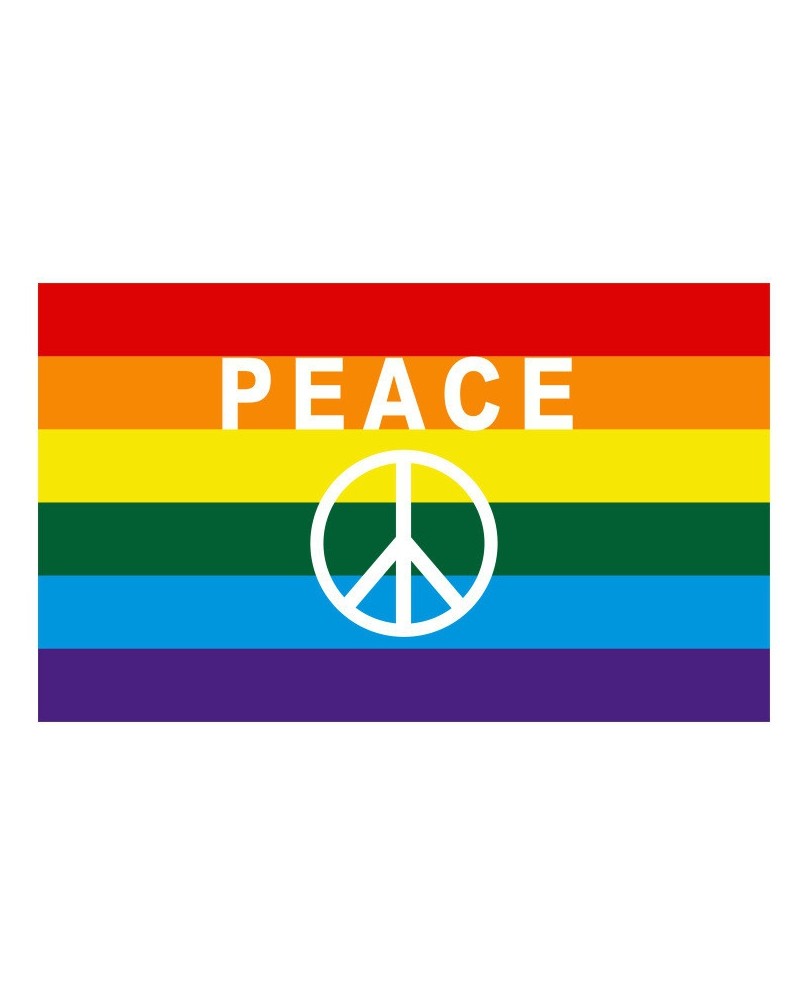 Drapeau Rainbow Symbole Peace 90 x 150cm