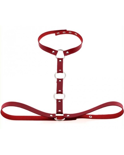 Collier Sm + Ceinture Belt Strict Rouge