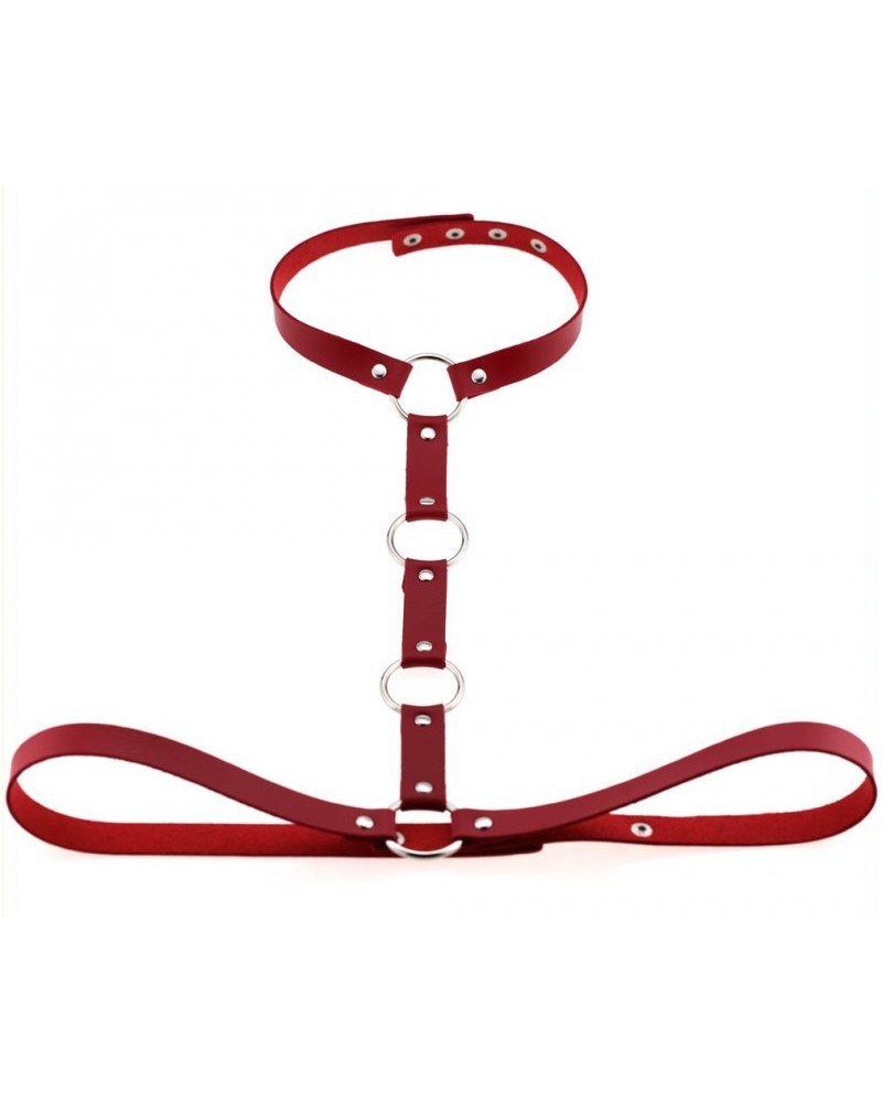 Collier Sm + Ceinture Belt Strict Rouge