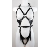Harnais Combi Punk Breast Noir Harnais Combi Punk Breast Noir