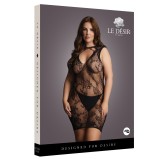 Robe sexy Grande Taille HIGH NECK Noire