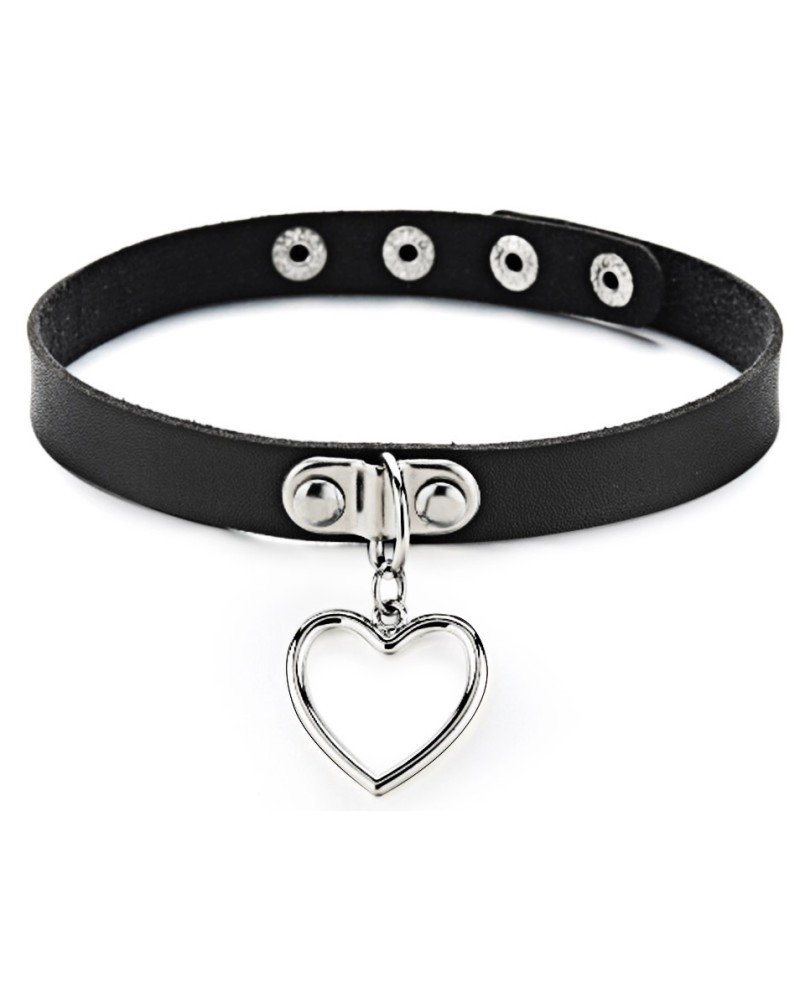 Collier Pendentif Coeur Aleena Noir Collier Pendentif Coeur Aleena Noir