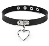 Collier Pendentif Coeur Aleena Noir