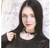 Collier Pendentif Coeur Aleena Noir Collier Pendentif Coeur Aleena Noir