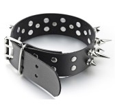 Collier avec pointes Punk Queen Noir Collier avec pointes Punk Queen Noir