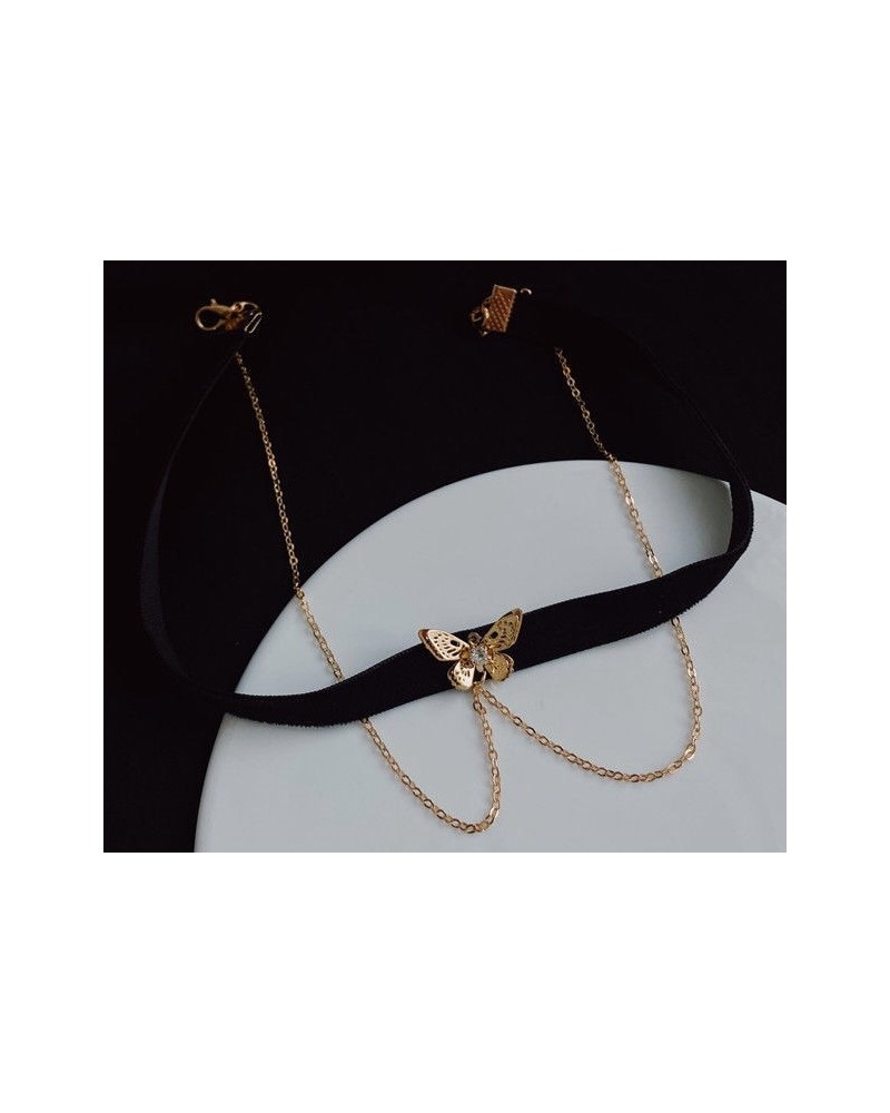 Collier ras de cou Butterfly - Noir Collier ras de cou Butterfly - Noir