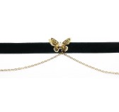 Collier ras de cou Butterfly - Noir Collier ras de cou Butterfly - Noir