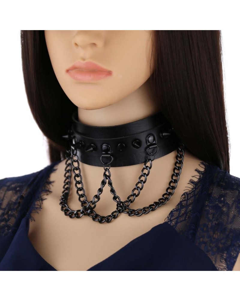 Collier ras de cou Aleecia - Noir