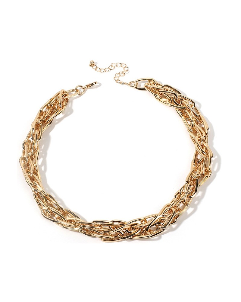 Collier Double Chain doré