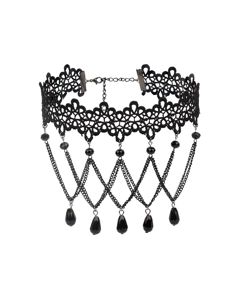 Ras de cou Lace Chains Noir