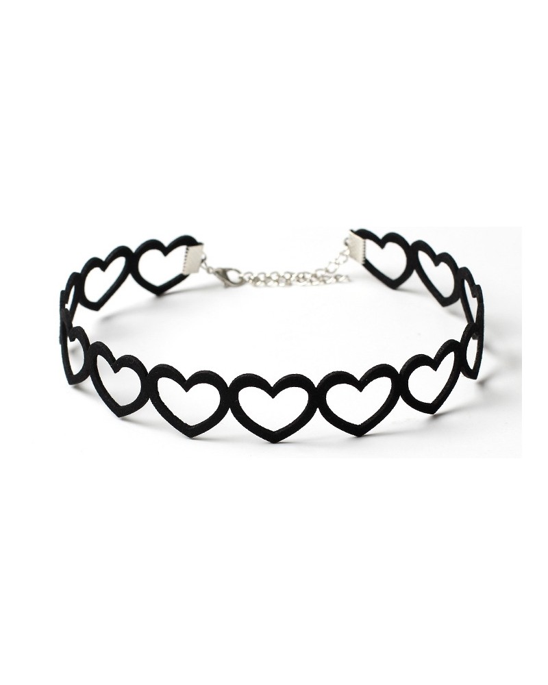 Ras de cou Heart Line Noir Ras de cou Heart Line Noir