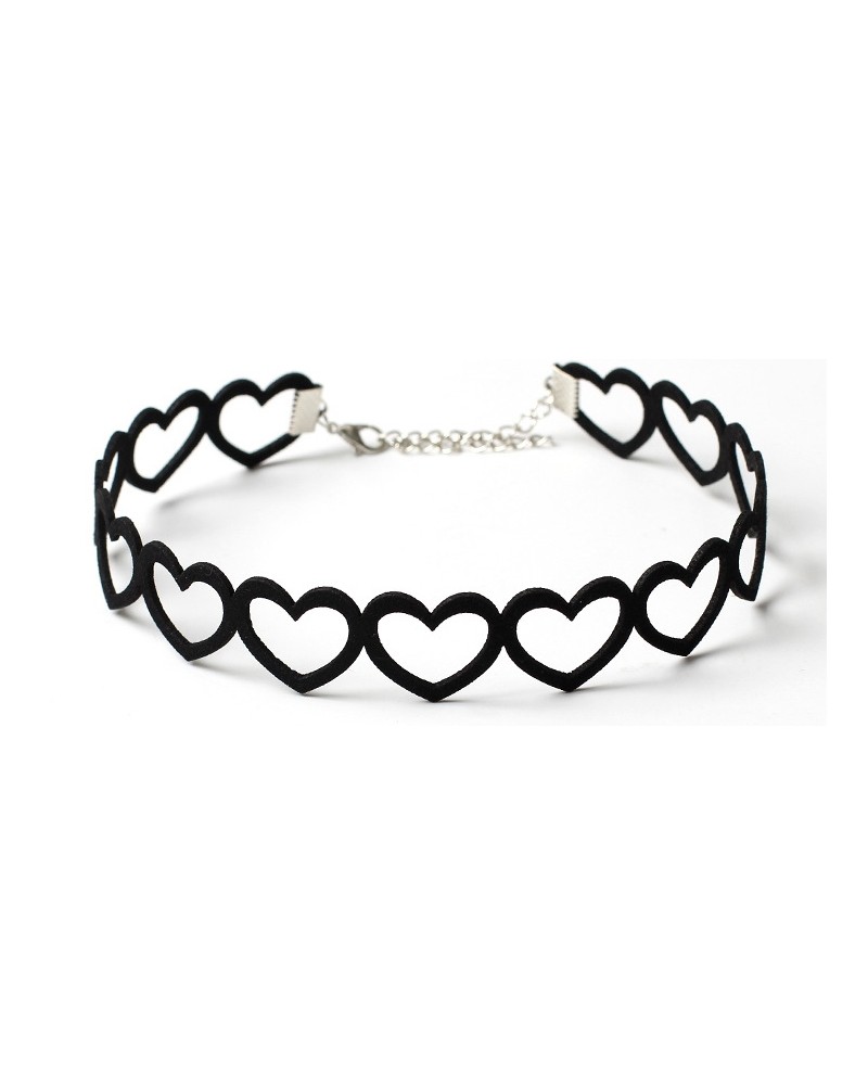 Ras de cou Heart Line Noir