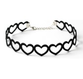 Ras de cou Heart Line Noir Ras de cou Heart Line Noir