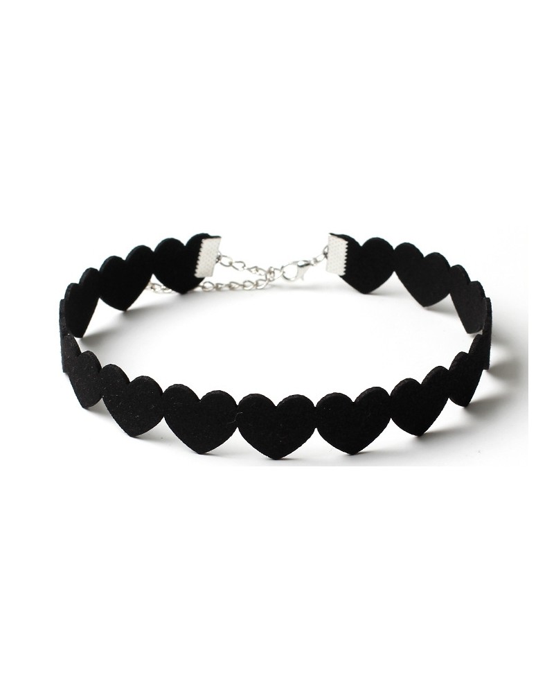 Ras de cou Multi Heart Noir