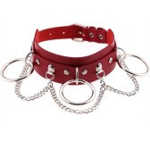 Collier O RING CHAIN Rouge