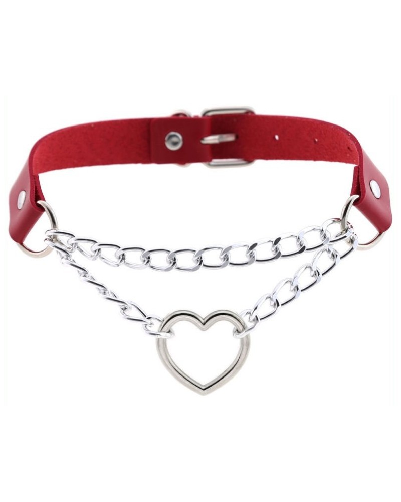 Collier sexy Heart Chain Rouge