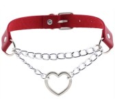 Collier sexy Heart Chain Rouge