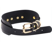 Collier Fantaisie Golden Heart Noir Collier Fantaisie Golden Heart Noir