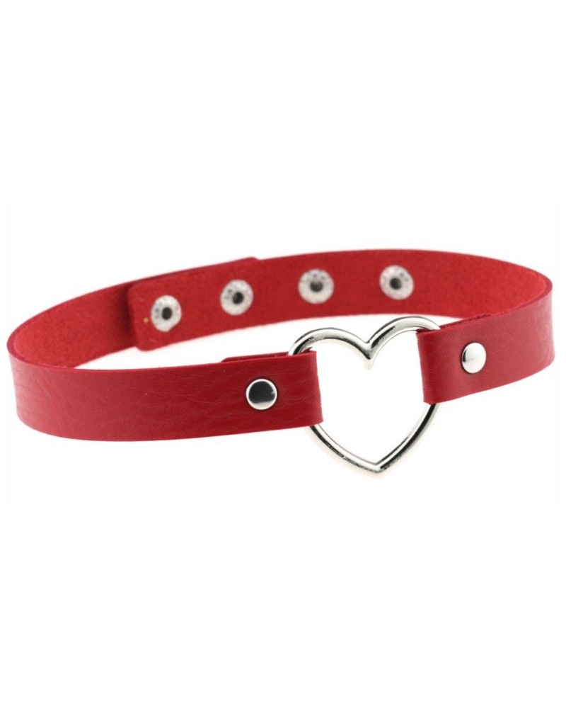 Ras de cou Heart Lish Rouge Ras de cou Heart Lish Rouge
