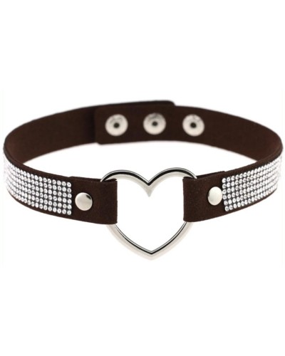 Ras de cou Heart Strass Noir