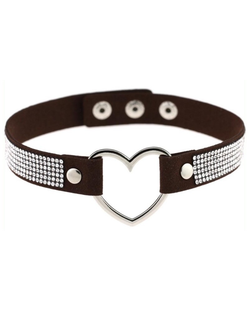 Ras de cou Heart Strass Noir