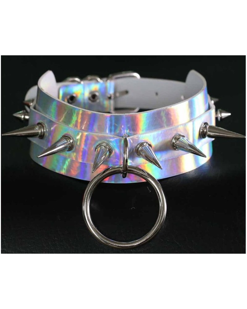 Collier à pointes Strobo Laser Argenté Collier à pointes Strobo Laser Argenté