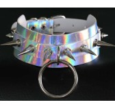 Collier à pointes Strobo Laser Argenté Collier à pointes Strobo Laser Argenté