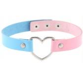 Ras de cou HEART DUO Bleu-Rose Ras de cou HEART DUO Bleu-Rose