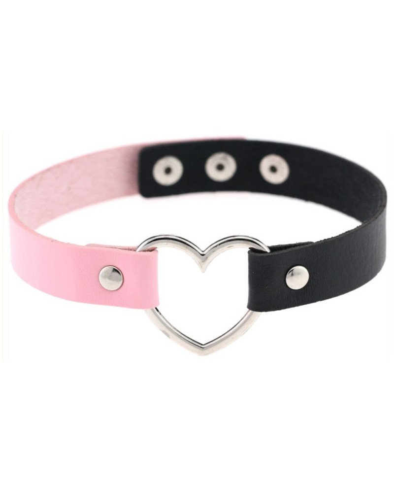 Ras de cou HEART DUO Noir-Rose Ras de cou HEART DUO Noir-Rose